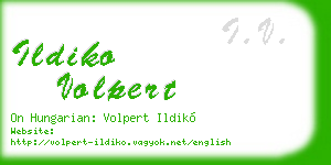 ildiko volpert business card